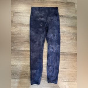 Lululemon Navy Tie-dye Leggings